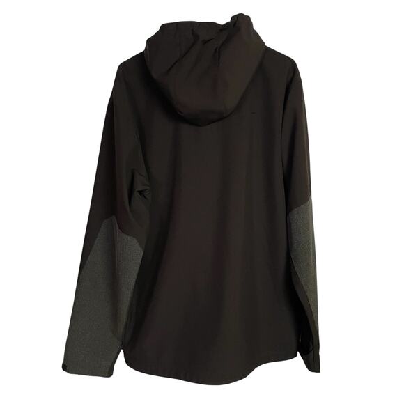 Caterpillar Capstone Softshell Jacket Mens L Black Full Zip Hooded Work Utility - Picture 3 of 14